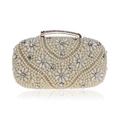 Floral Pearl Clutch
