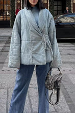 Load image into Gallery viewer, Denim Puffer Jacket
