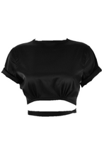 Load image into Gallery viewer, Tammy Cropped Top - Black
