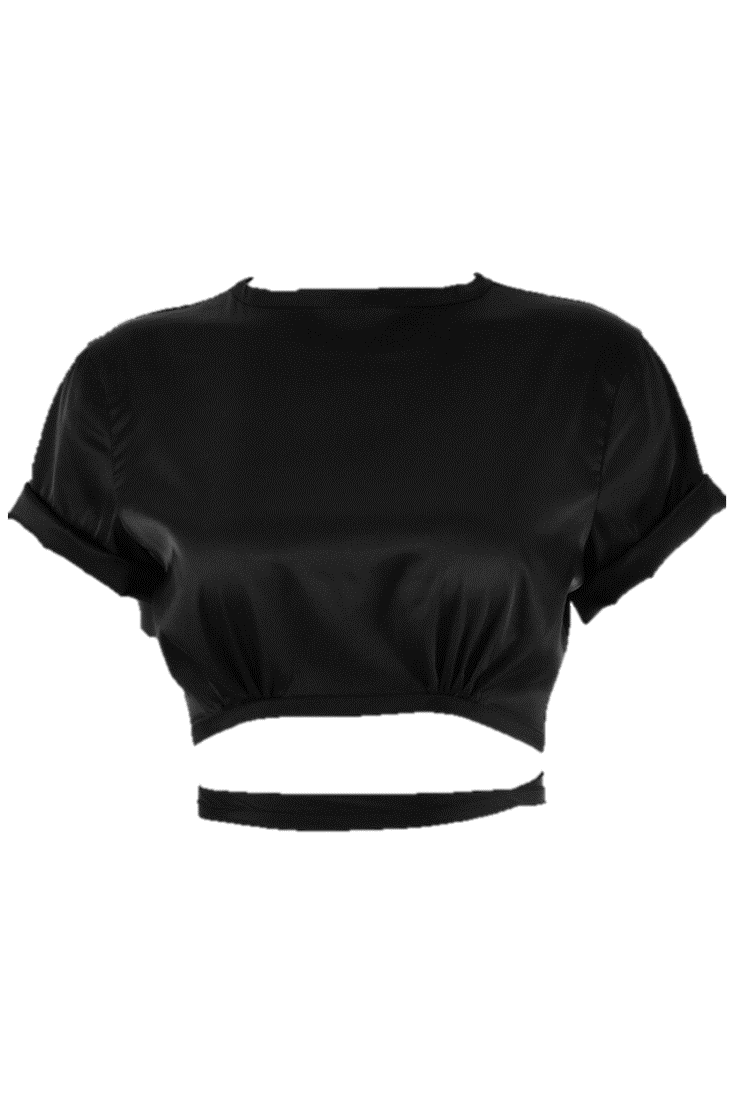 Tammy Cropped Top - Black