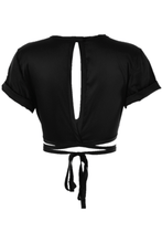 Load image into Gallery viewer, Tammy Cropped Top - Black
