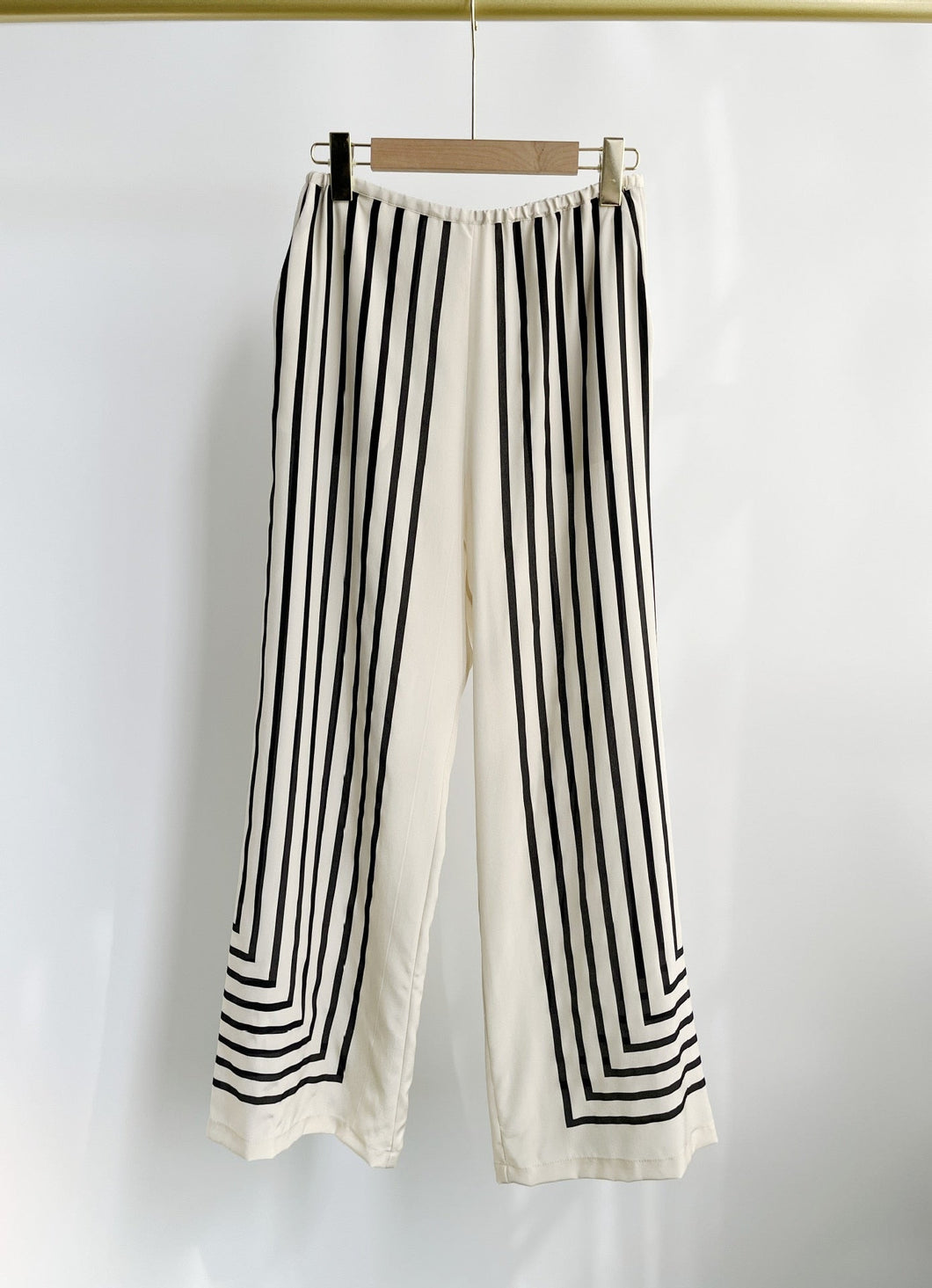 Silk Stripe Pants