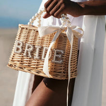 Load image into Gallery viewer, Bridal Wicker Bag
