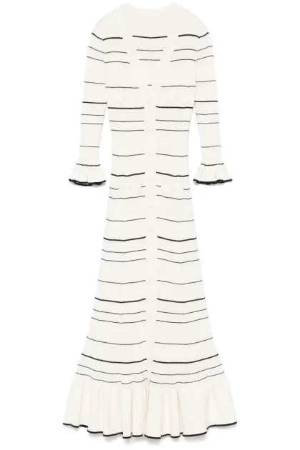 Striped Knit Midi