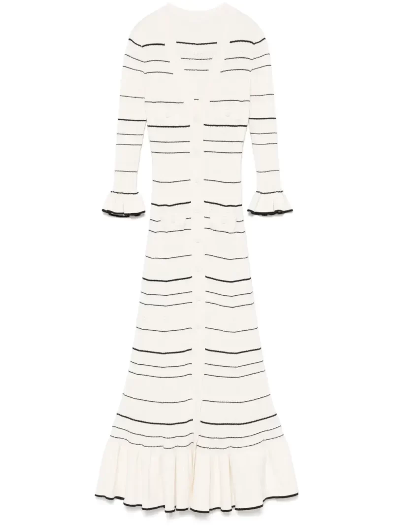 Striped Knit Midi